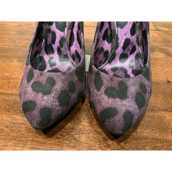 Dolce & Gabbana Purple & Black Animal Print High Heels, Size 8 (US), 38 (EUR) - Picture 3 of 9